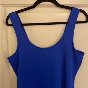 Blue ribbed Bodycon dress